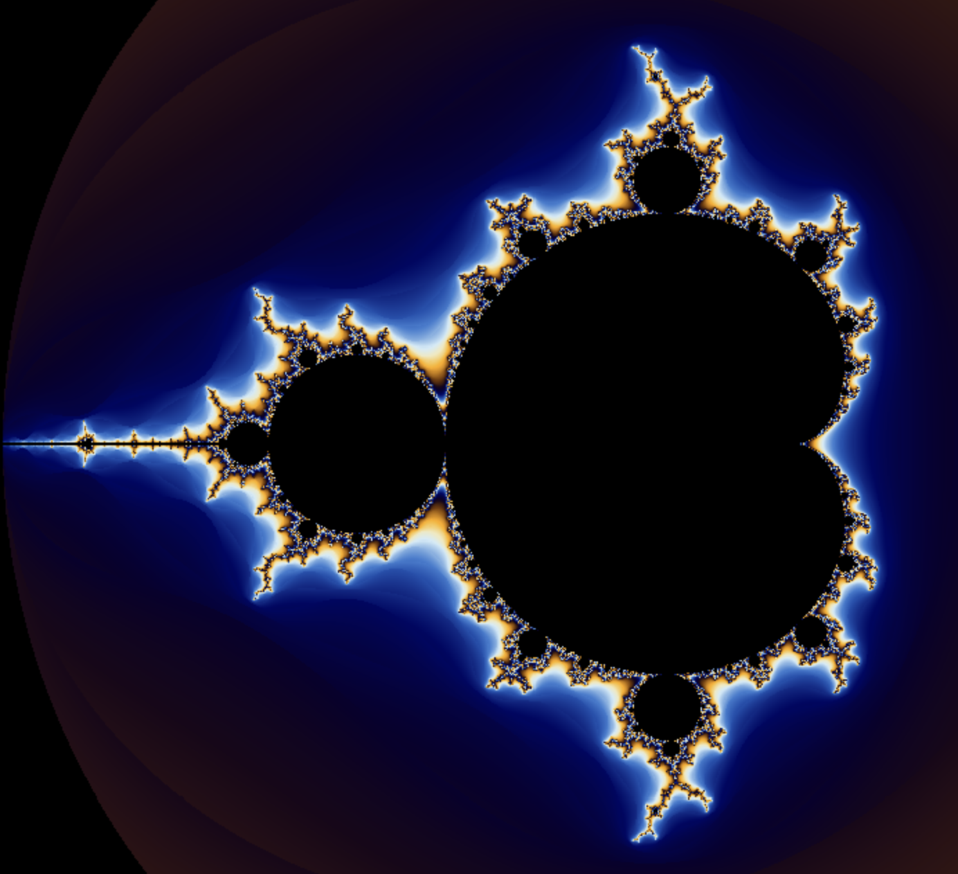 Mandelbrot first version with Smooth Coloring